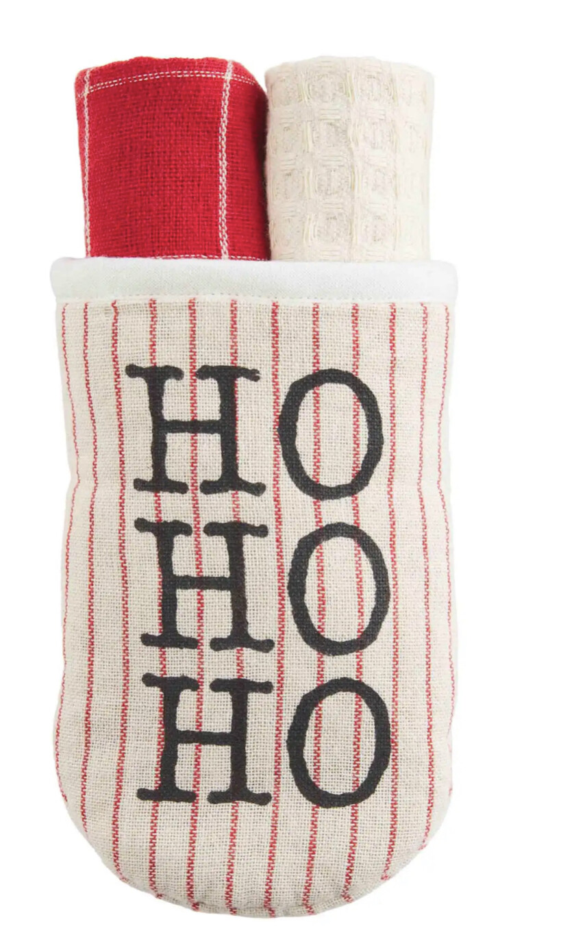 Ho Ho Ho Potholder Towel Set