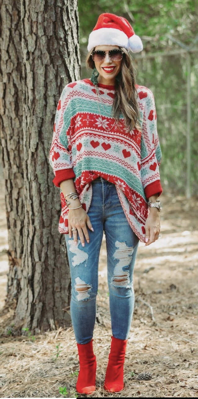 Jess Lea Deck the Halls Lightweight Sweater