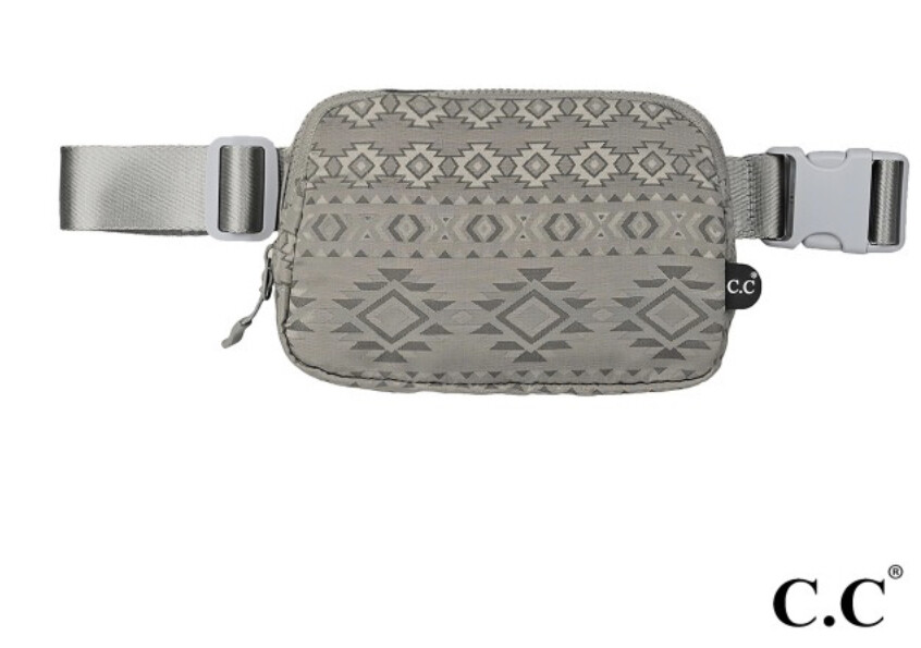 C.C South Western Pattern Fanny Pack Sling Bags
