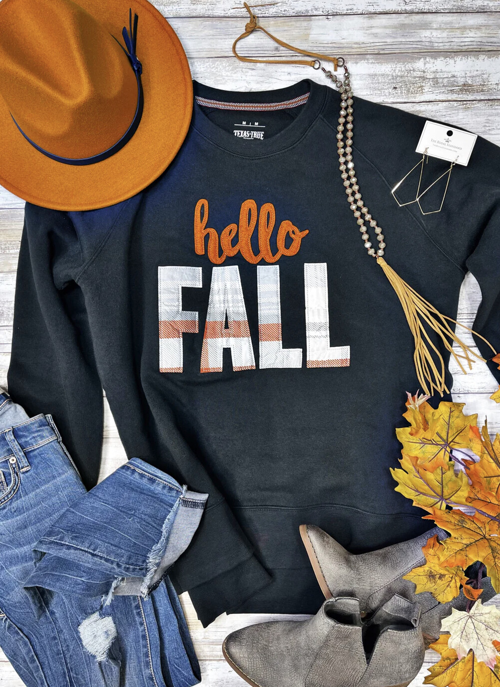 Hello Fall Applique Sweatshirt