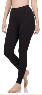 Zenana Cotton Full Length Leggings