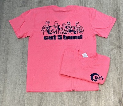 Cat 5  Band Silhouette V-Neck