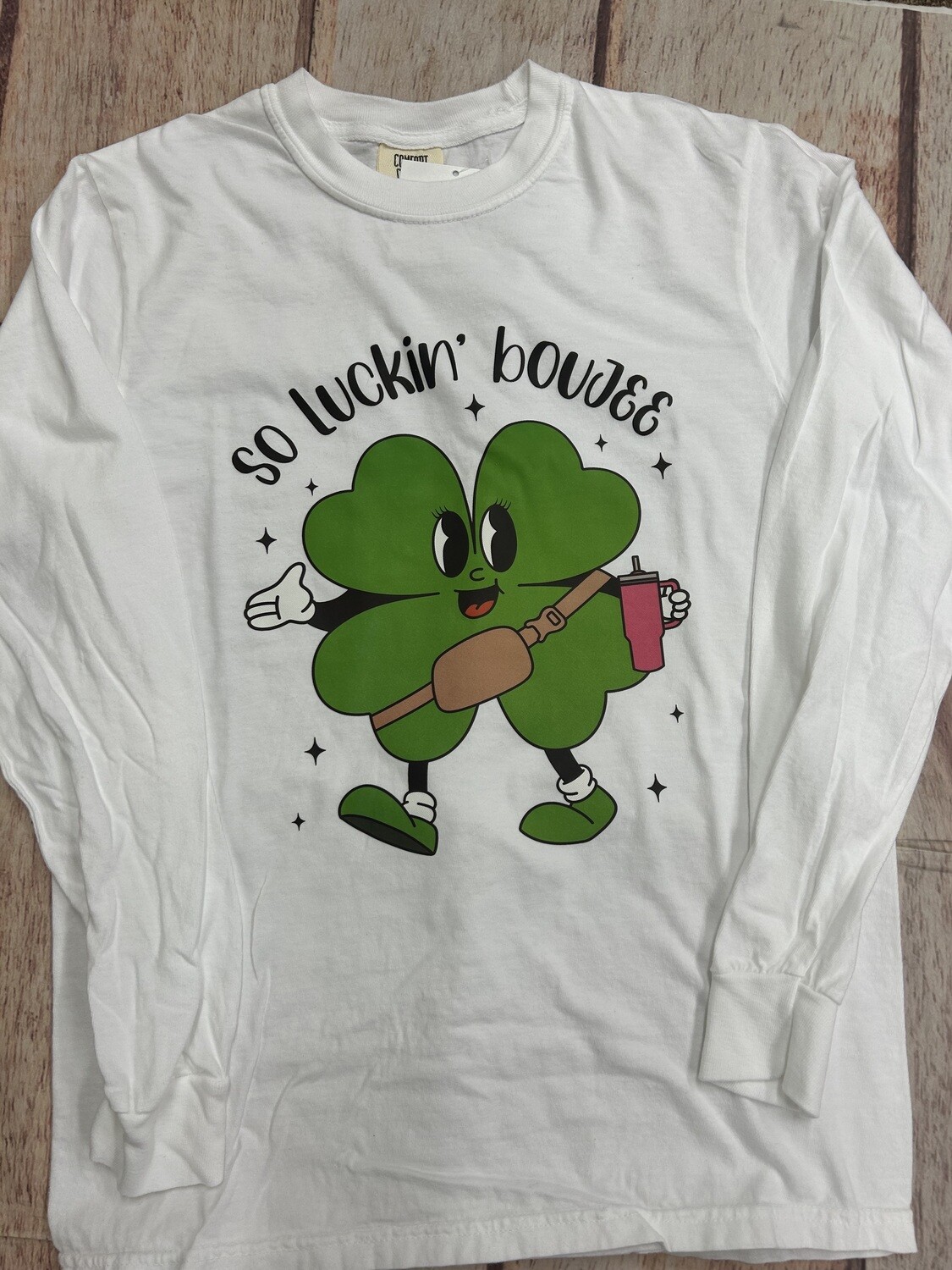 So Luckin Bougie L/S Comfort Color Unisex Tee