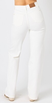 Judy Blue HW Braided WB Detal Wide Leg