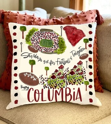 Happy By Rachel College town pillows