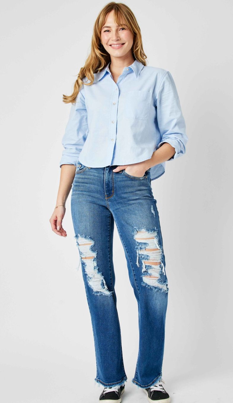 Judy Blue Midrise Dad Jeans
