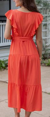 Grace and Lace Ruffle Summer Dress