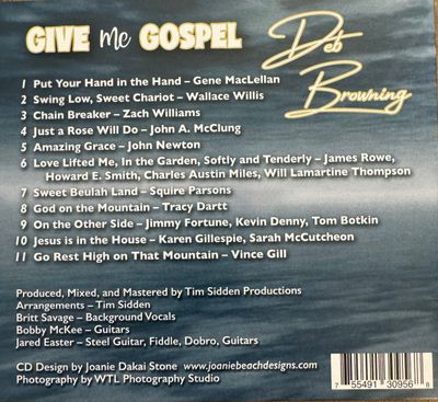 Give Me Gospel CD by Deb Browning