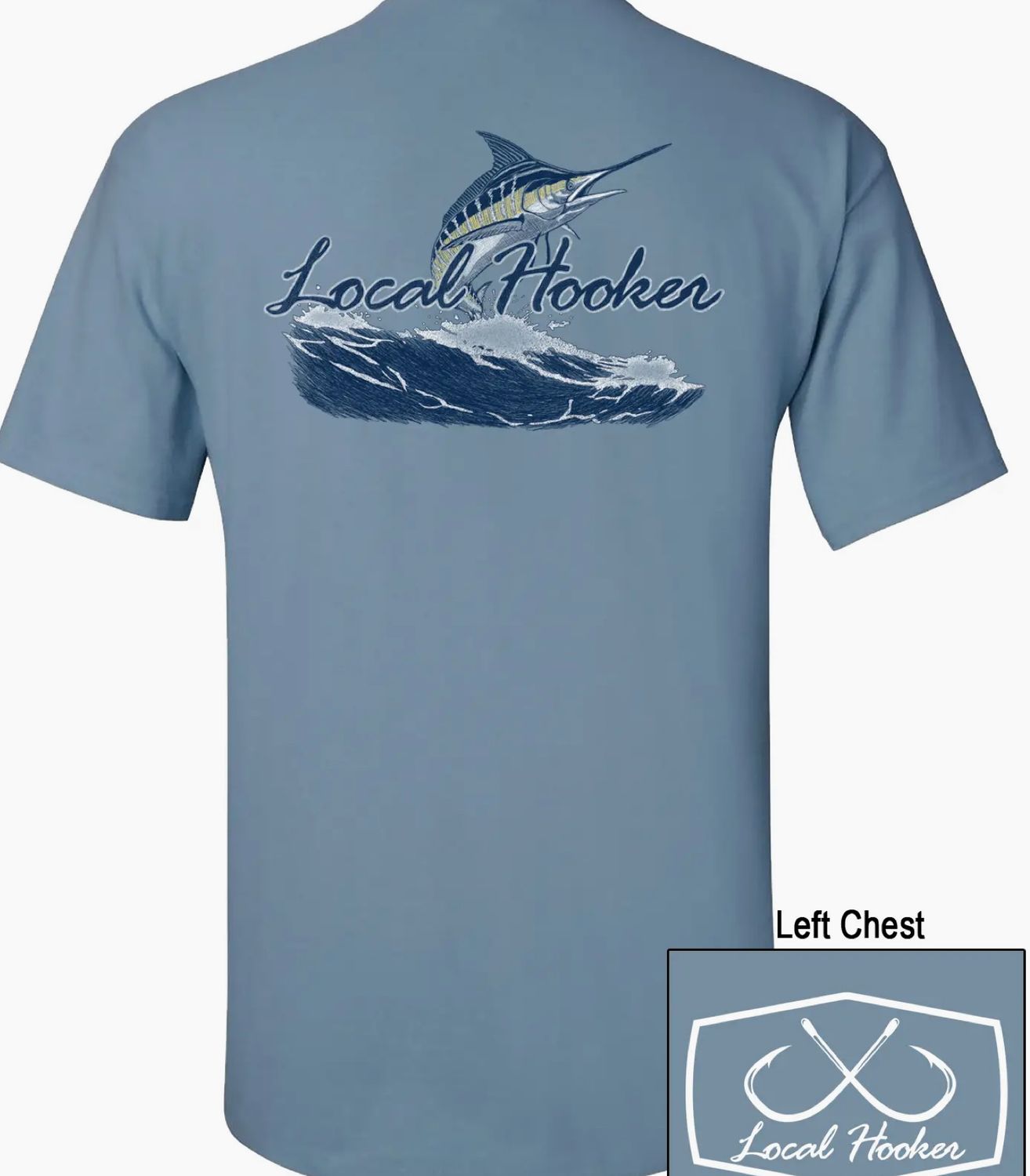 Local Hooker Marlin SS Stonewashed Tee