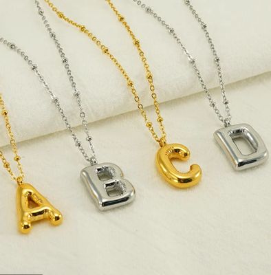 Stainless Steel Initial Necklaces