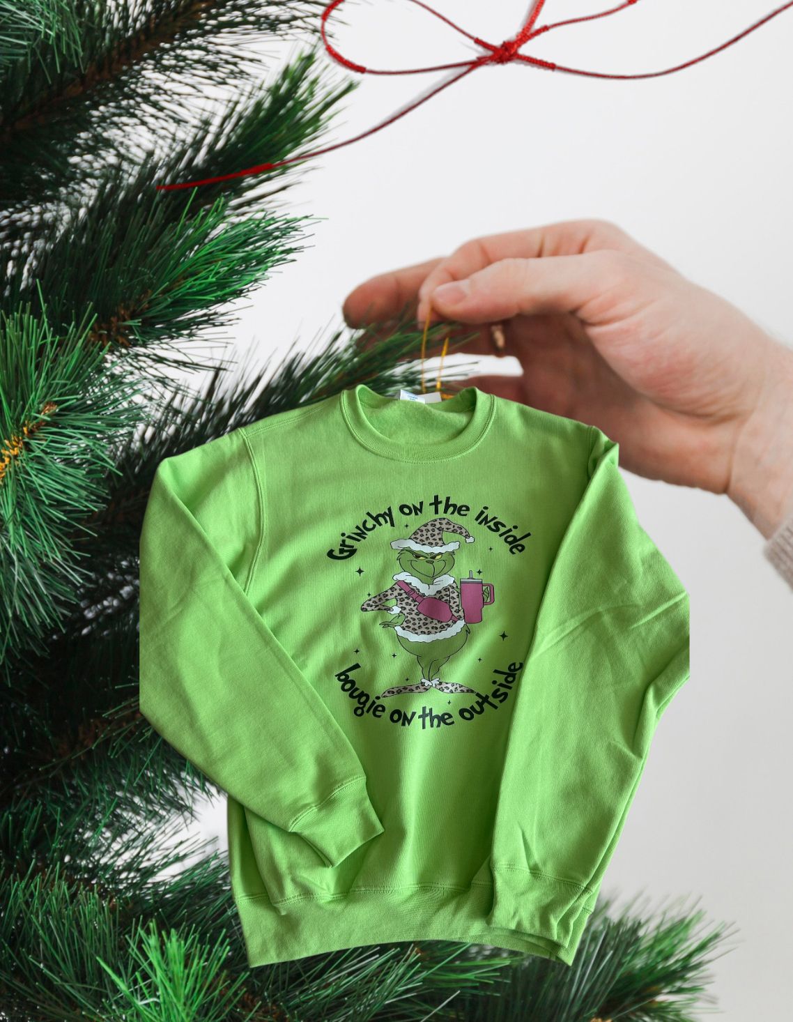 Grinchy on the Inside Crewneck Sweatshirts