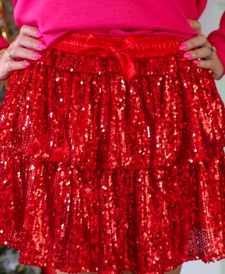 Feel the Fire Sequin Skort