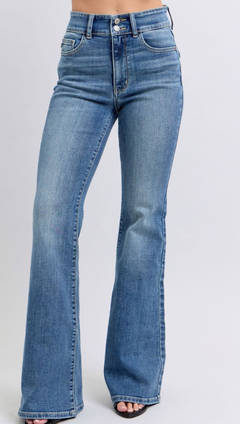 Judy Blue High Waist Flare w/tint jeans