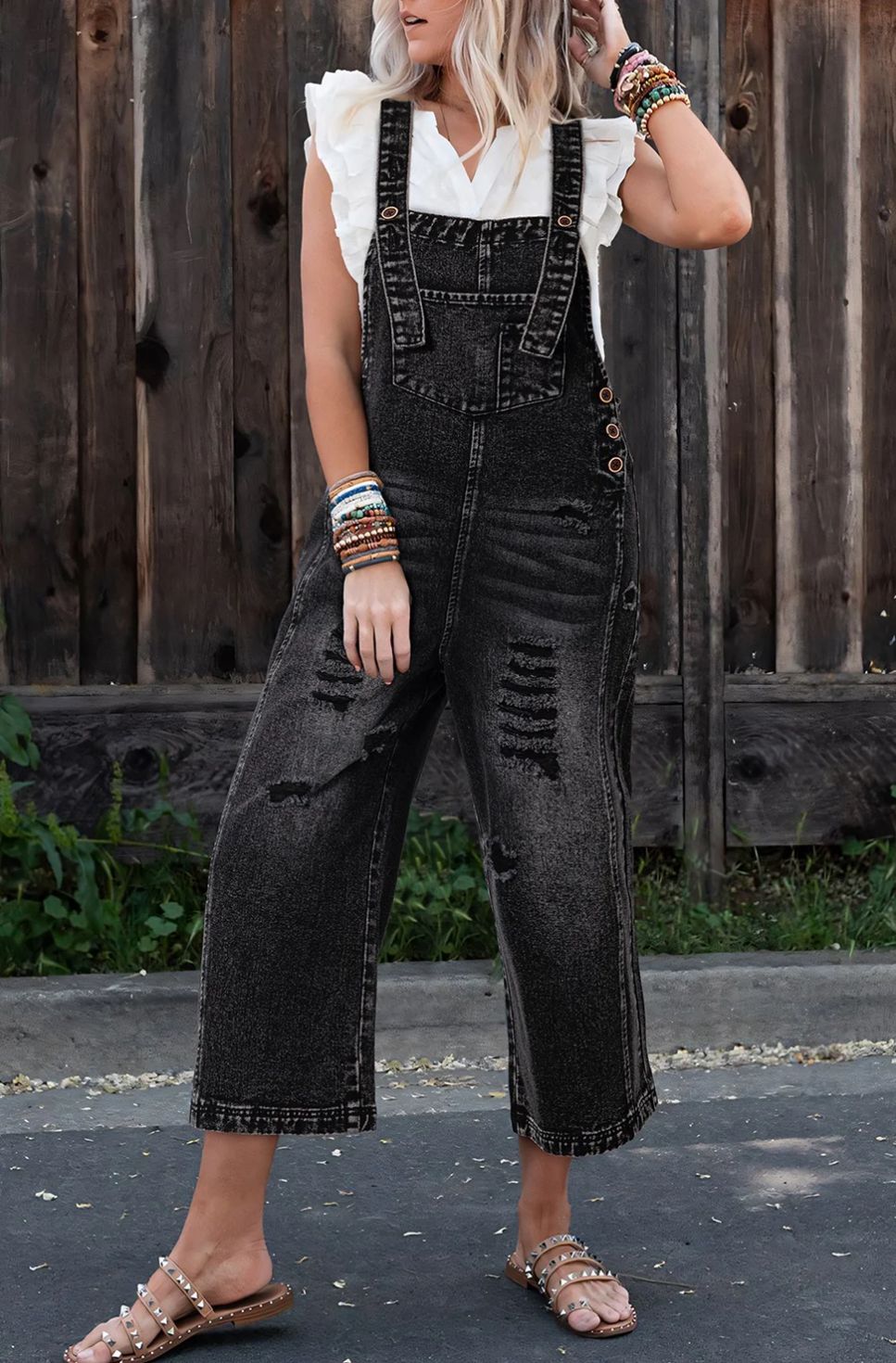 Distressed Overalls