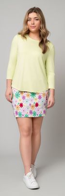 Eric Casual Printed Millennium Skort w/ Pockets 