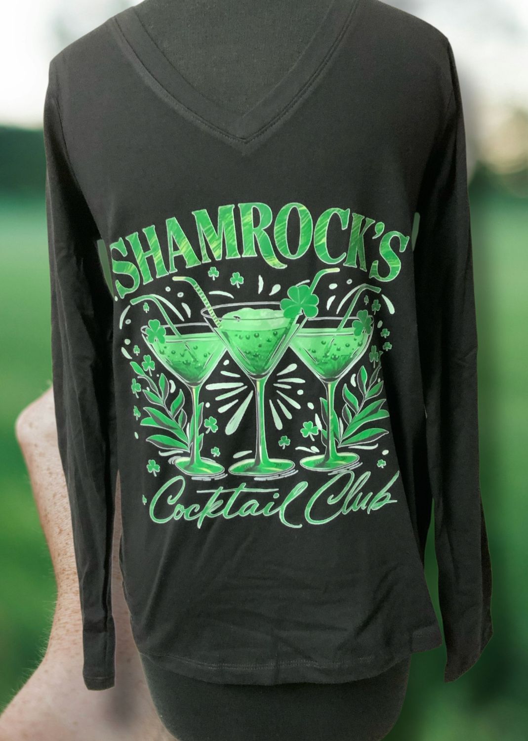 Zenana long sleeve Shamrock’s Cocktail Club L/S