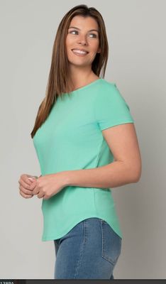 Crew Neck Hi-Lo Hem tee