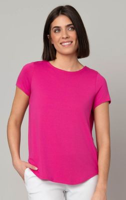 Crew Neck Hi-Lo Hem tee