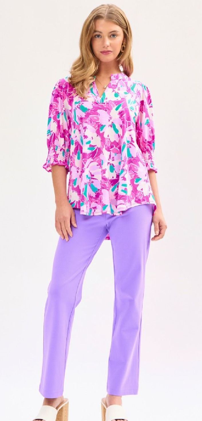 Dear Scarlett Lizzy Smock Sleeve Blouse