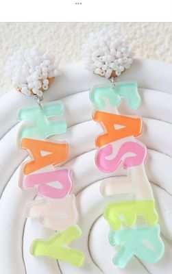 Happy Easter Drop Earrings