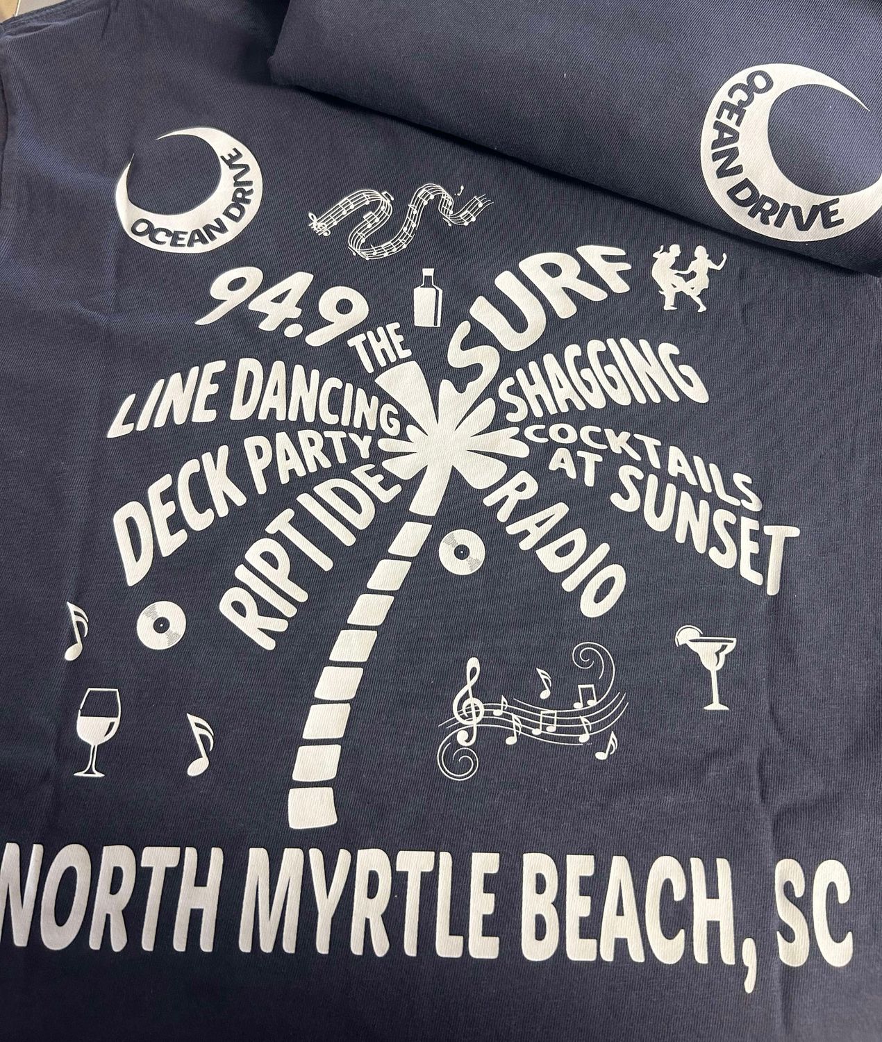 Ocean Drive Palm Tree Comfort Color Tee
