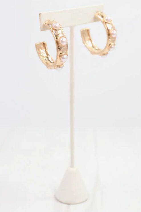Frazee Pearl Hoop Earrings