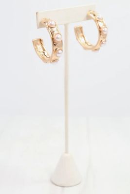 Frazee Pearl Hoop Earrings