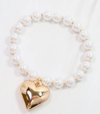 Copeland Heart Charm Bracelet