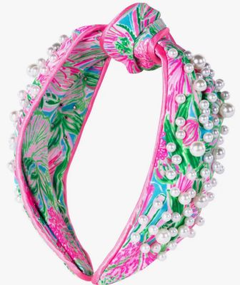 Lilly Pulitzer Embellished wide knotted headband
