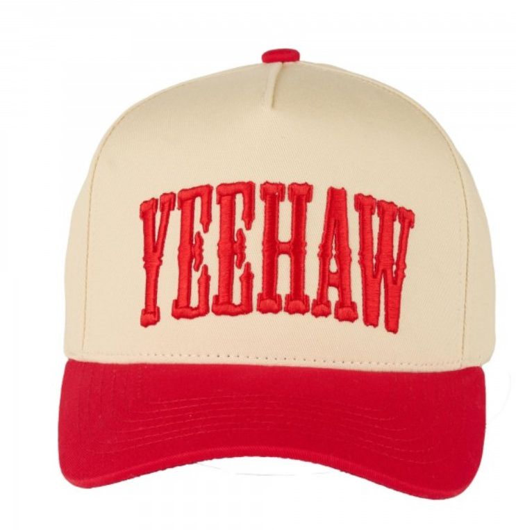 YEEHAW embroidered two tone baseball cap