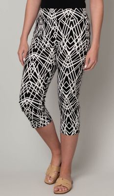 ERIC CASUAL PRINTED STRAIGHT LEG MILLENNIUM CAPRI