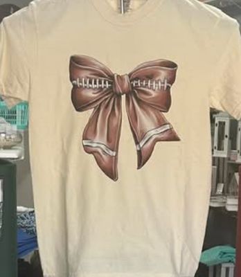 Bowtiful Football comfort color tee