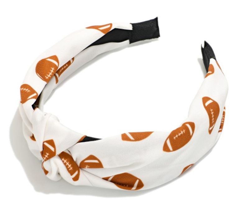 Football Print Knotted Headband