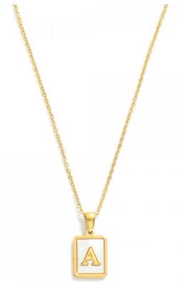 Dainty Stainless Steel Chain Link Initial Necklace