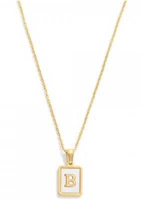 Dainty Stainless Steel Chain Link Initial Necklace