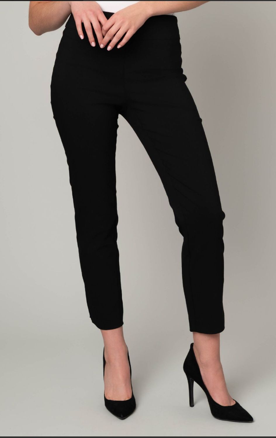 ERIC CASUAL SOLID SUPER STRETCH ANKLE PANTS
