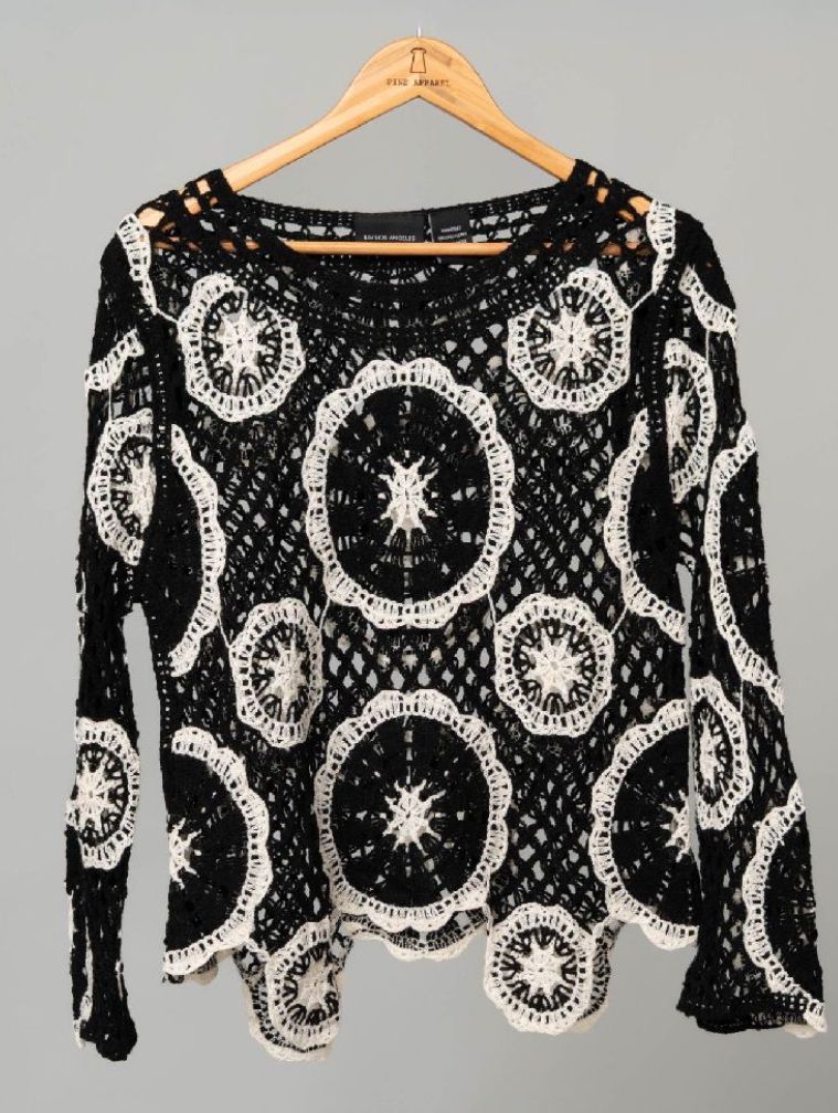 Liv Los Angeles Long Sleeve Jewel Neck Top