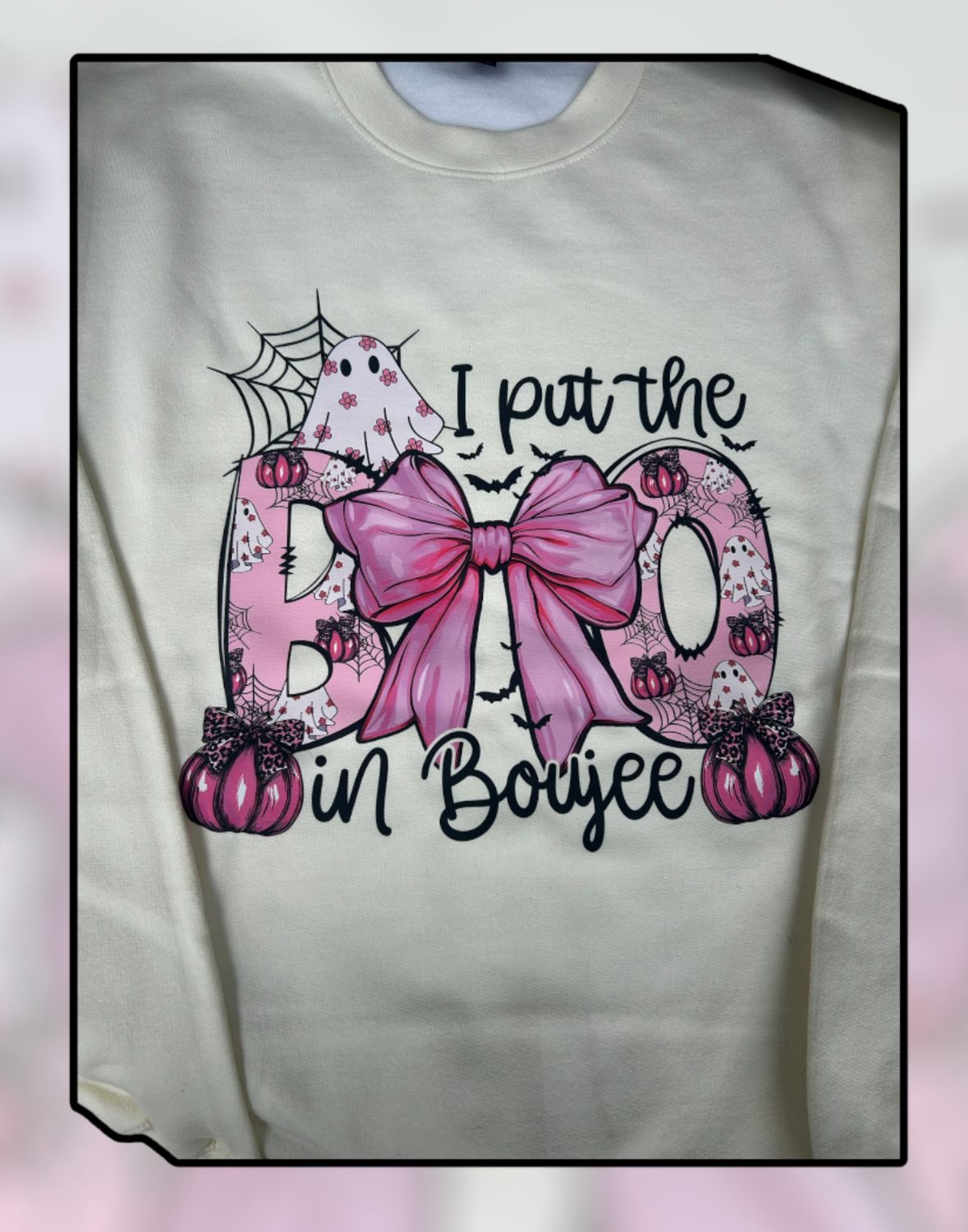 I put the BOO in BOUGee unisex Crewneck sweatshirt