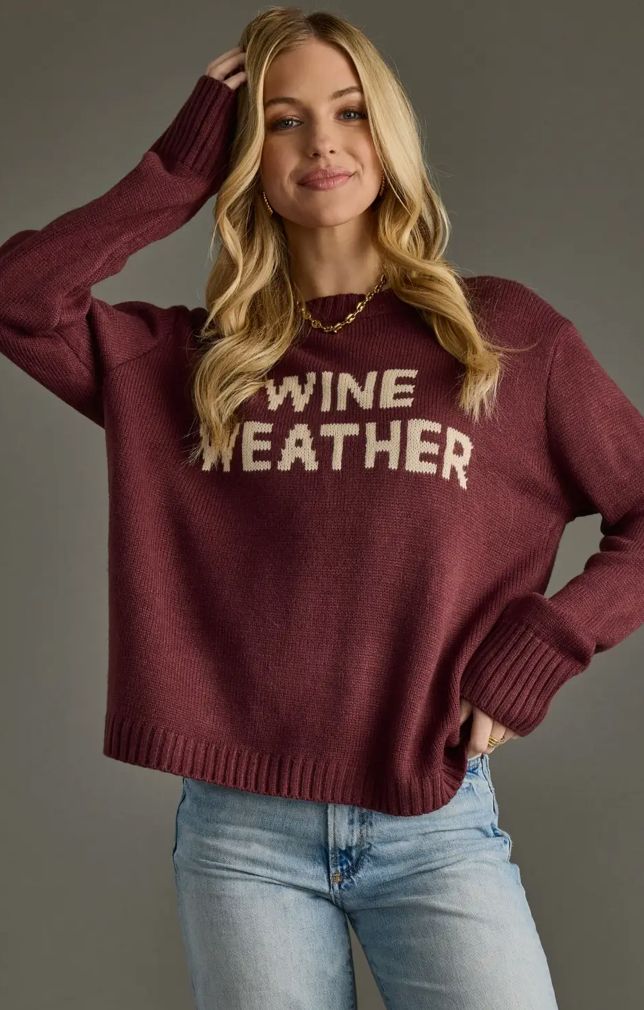 Wine Weather Sweater