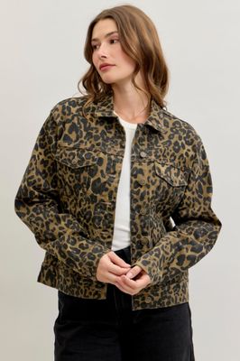 Judy Blue BF Jacket Leopard Print