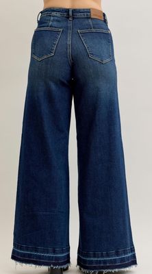 Judy Blue HW Palazzo Front Patch Pockets