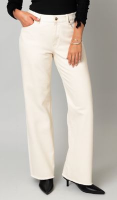 Wide Leg Fray Hem 31" inseam Jeans