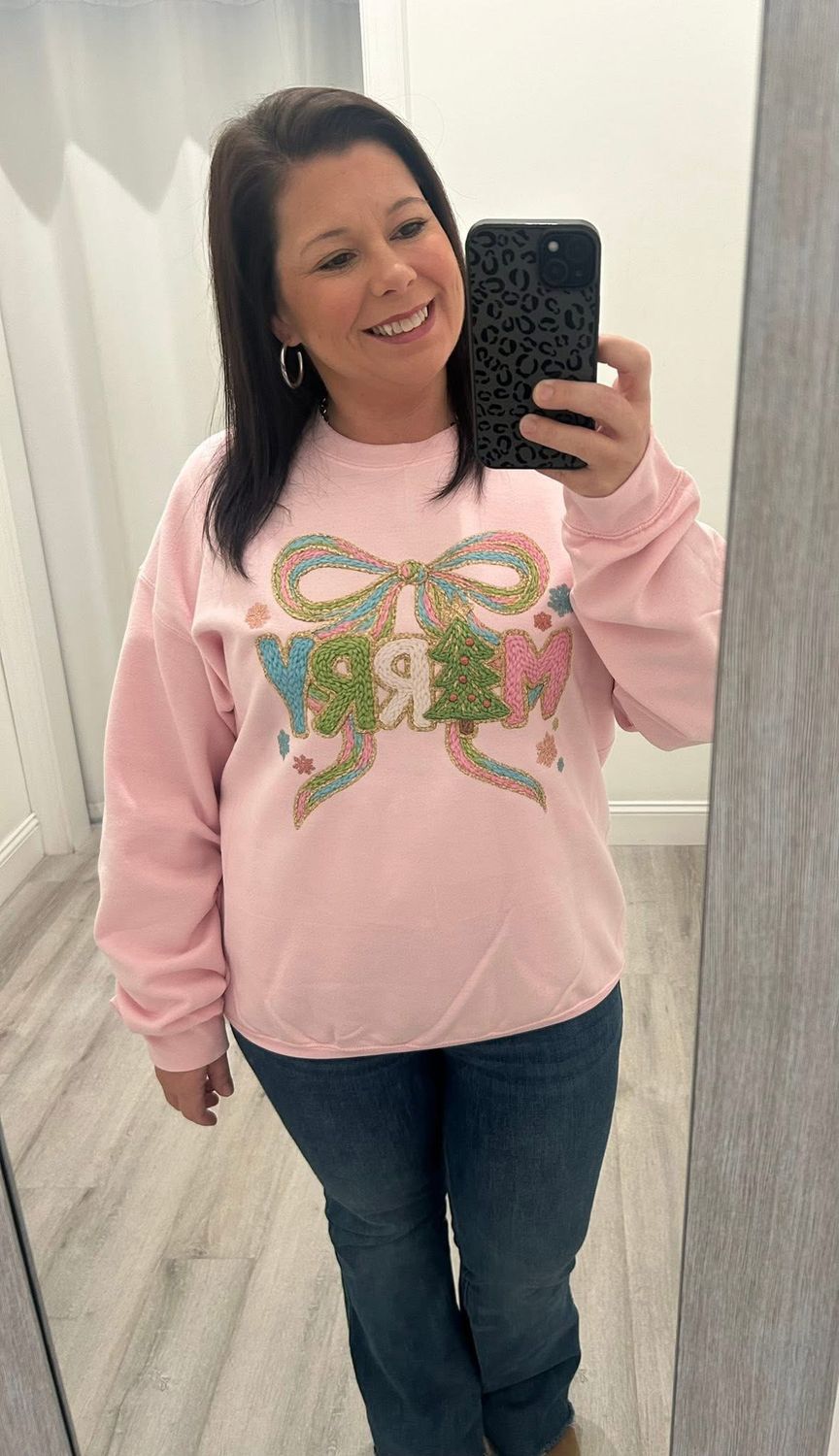 Christmas Coquette unisex crewneck sweatshirt