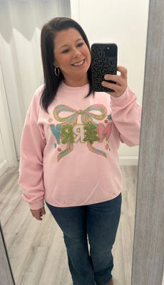 Christmas Coquette unisex crewneck sweatshirt