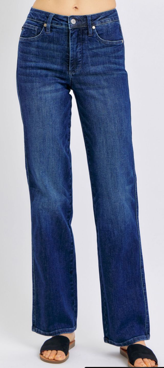 Judy Blue MR Petite Rigid Magic Straight jeans