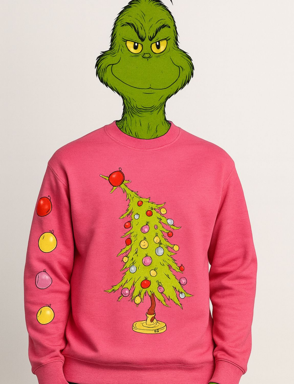 Grinch Tree with sleeve Ornaments