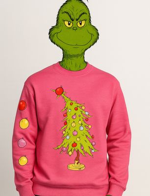 Grinch Tree with sleeve Ornaments