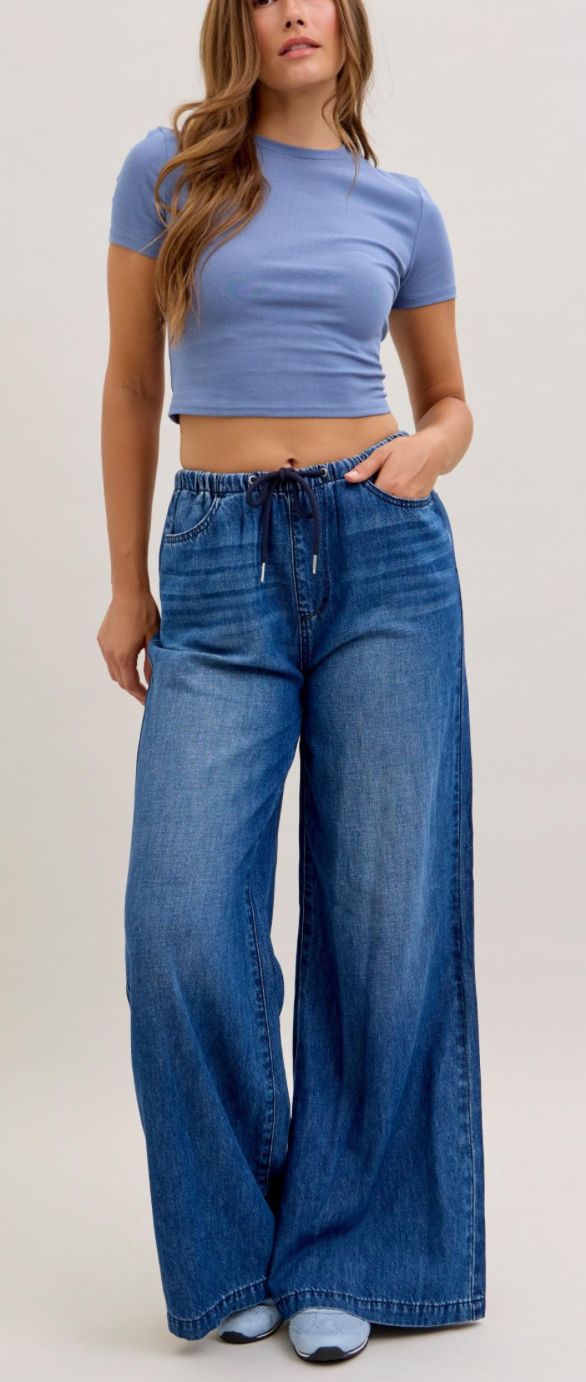 Judy Blue HW Featherweight Palazzo jeans
