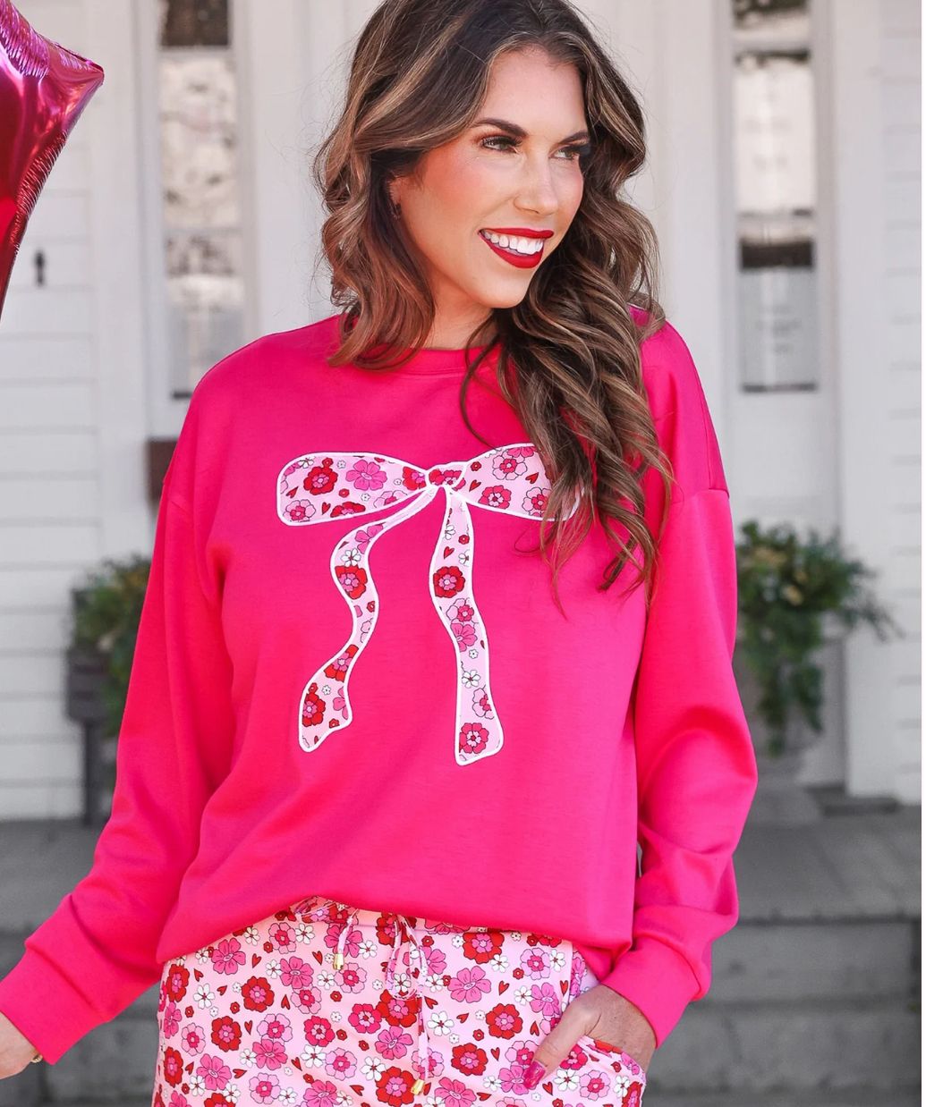Bow in Bloom Luxe Pullover