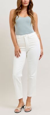 Judy Blue HW Tummy Control Ankle Straight jeans